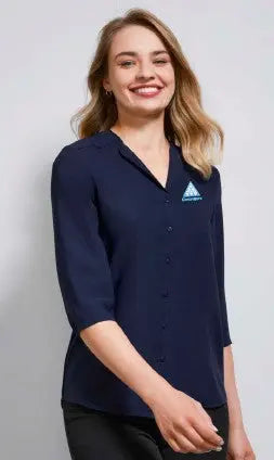 Centrecare Staff Lily Ladies Longline Blouse S015LT Biz Collection